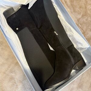 ANTONIO MELANI Black Over the Knee Boots